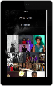 Janel Jones on a Tablet