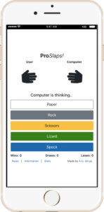 ProSlaps! on a mobile device